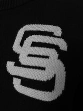 Load image into Gallery viewer, SS MONOGRAM KNIT JUMPER (BLACK)