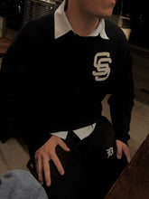 Load image into Gallery viewer, SS MONOGRAM KNIT JUMPER (BLACK)