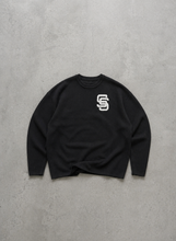 Load image into Gallery viewer, SS MONOGRAM KNIT JUMPER (BLACK)