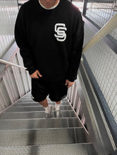 Load image into Gallery viewer, SS MONOGRAM KNIT JUMPER (BLACK)
